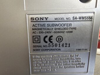 Aktivní Subwoofer - SONY SA-WMS556 - 5