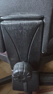 Pracovní otočná židle, černá - 5