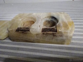 Starý historický mramorový kalamář. - 5