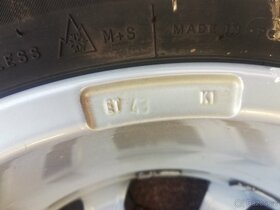215/60/16, 5x115, ET 43 r. 2020 zimní pneu jako nové - 5