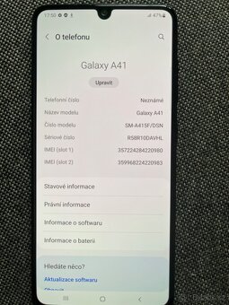 Prodám Samsung Galaxy A41, 64Gb - 5