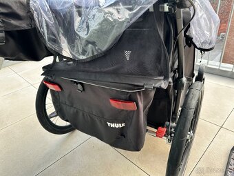 Thule Chariot Double Sport 2 + jogging set Midnight Black - 5