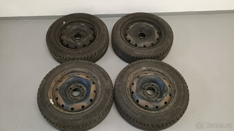 8 kol - Letní + zimní sada pneu i s disky Peugeot 106 - 5