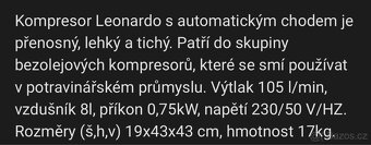 Leonardo bezolejový kompresor - 5
