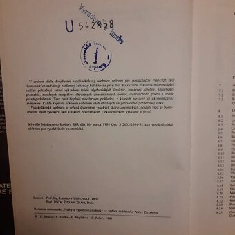 Matematika pre ekonómov 2 - 5