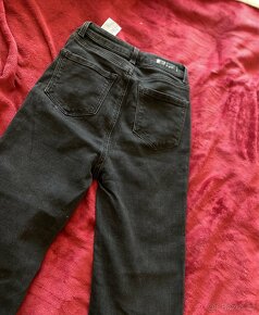 Černé široké džíny (Nepříliš dlouhé) XS-S - 5