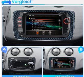 7palcové 2Din autorádio pro Seat Ibiza / Cupra / DVD GPS USB - 5