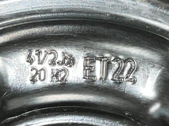 Rezerva 20" 4G0601027E 41,5J ET22 + pneu 145/60/R20 - 5