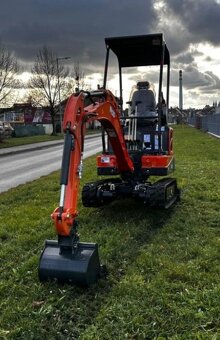 minibagr, pásový bagr, motor Kubota, 3 lžíce zdarma - 5