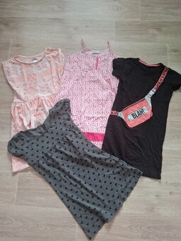 Mix dívčího oblečení 134/140 - 5