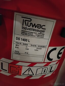 Průmyslový vysavač Ruwak DS 1400L - 5