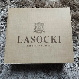 Dámské kožené podzimní kotníkové kozačky Lacoski hnědé - 5