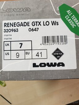 NOVÉ dámské trekové boty LOWA RENEGADE GTX LO Ws - 5