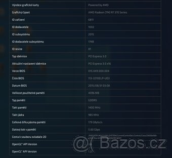 R7 370 Nitro OC 4GB GDDR5 256 bit. 6pin DP HDMI DVI-I DVI-D - 5