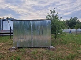 Plechová garáž 3x5 m, stavební bouda - 5