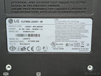 LG Flatron
FLATRON L203WT-BF - 5