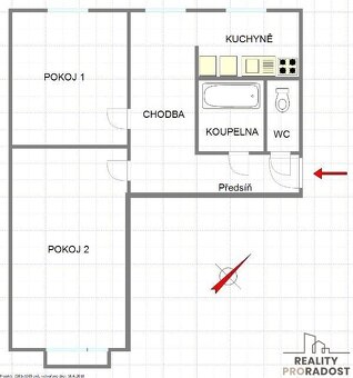 Pronájem bytu 2,5 + 1  ul.  Ludvíka  Podéště, Poruba - 5