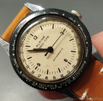 LUXUSNÍ mechanické hodinky ALPINE WORLD - TIME SWISS👍👍👍 - 5