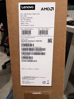 Notebook Lenovo IdeaPad Gaming 3 15ACH6 Windows 11 Home - 5