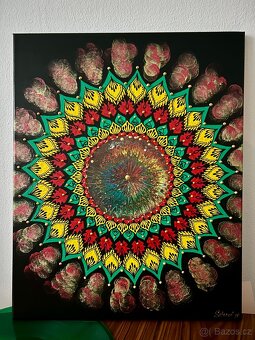 Mandala na plátně 40x50 - 5