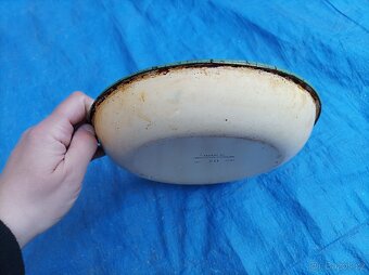 Smaltovaná žlutá mísa, průměr 20 cm - 5