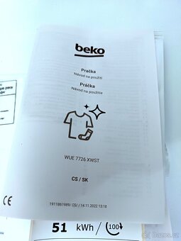 Nová pračka Beko 7 kg 1400 ot. ZÁRUKA - 5