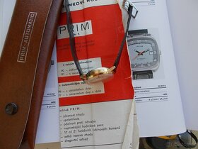 luxusni koplet hodinky prim automatic rok 1980 top funkcni - 5