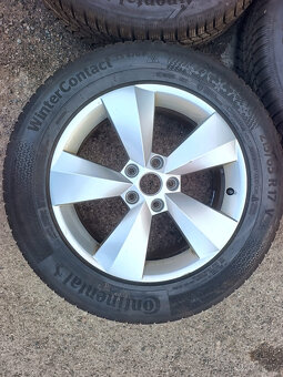 Orig. zimní alu Škoda 5x112 - Continental 215/65 R17 Kodiaq - 5