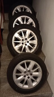 Alu kola 5x108 R17 zimní pneumatiky 225x50 R17 - 5