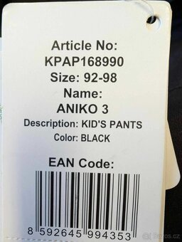 Dětské zimní kalhoty ALPINE PRO ANIKO - velikost 92-98 - 5