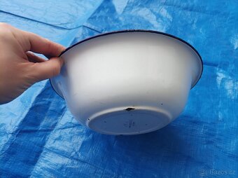 Smaltovaná miska - vandlík, průměr 24 cm - 5