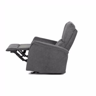 Polohovací křeslo, kojící křeslo šedá, látka, TV-S8449 GREY2 - 5