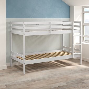 Nová patrová postel z borovice včetně roštu - 5