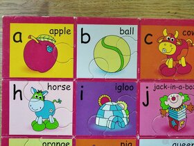 Velké puzzle anglická abeceda s obrázky 28 dílků - 5