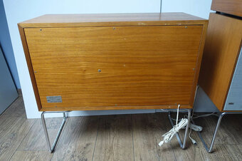 2x Braun L604 se základnou, Dieter Rams 1964, ořech, v dobré - 5