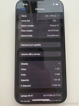 iPhone 13 128GB Midnight, baterie 100% - 5