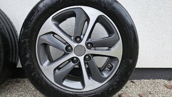 Prodám originál hyundai alu kola 16" + letní + tpms - 5