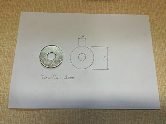 Velkoplošná podložka M16 – HILTI - 3,- Kč - 5