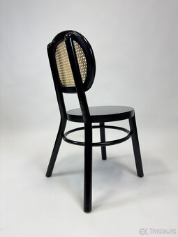 21 kusů zánovních židlí s ratanovým opěradlem -masivní dřevo - 5