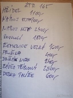 Prodám díly ŽTR SEKAČKY: bubny, držáky nožů, držák-konzola - 5