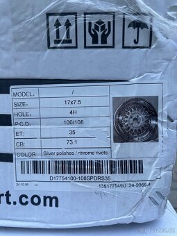 ALU kola 17” vzor BBS - 5