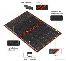 Solární nabíjecí skládací kufr flexibilní 110W - obytný vůz - 5