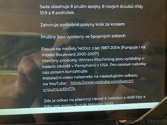Prodám díly na Suzuki vs 1400 Intruder - 5