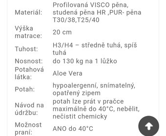 Matrace eco z paměťové pěny 20cm - 5