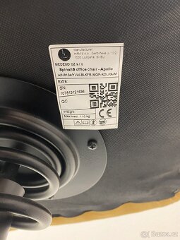 Kancelářská židle Spinalis Apollo (zdravotní) - 5