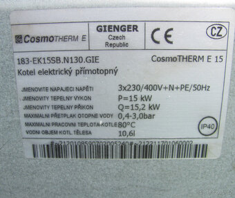 ELEKTROKOTEL CosmoTherm 15KW - 5