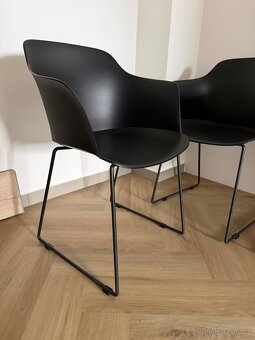 4 x Plastová / kovová židle - 5