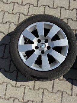 Alu kola Škoda Superb + letní pneu - 5