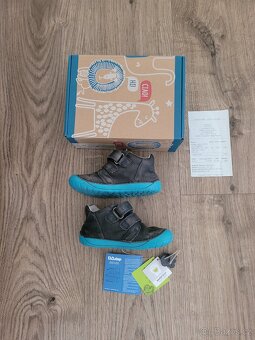 celoroční kožené kotníkové boty barefoot D.D.step - 5