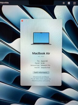APPLE MACBOOK AIR 13” 2022 M2/256GB/8GB - 5
